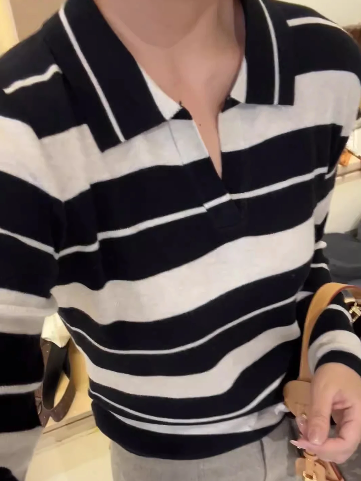 الرجعية اللون بلو تريكو طويل Sve فريد شيك عادية مخطط التخسيس قاعدة irt الخريف الشتاء تخفيف Sle منتظم صالح