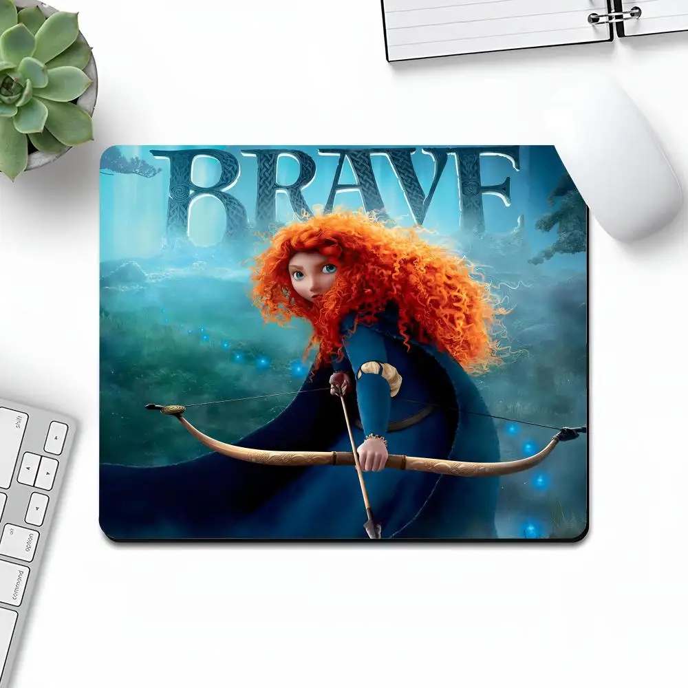 Brave Mouse Pad Art Anime Gaming Gamer Small Rubber Locking Edge Large Computer MousePad Laptop Desk Pad