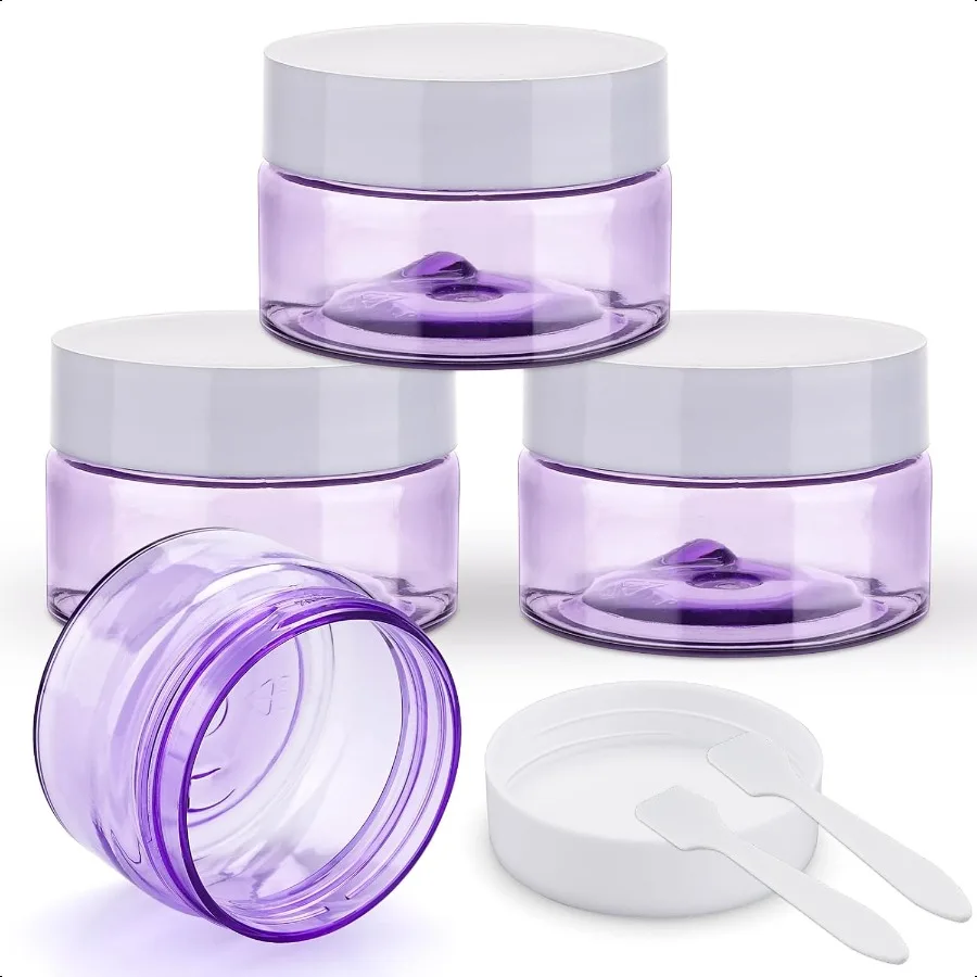 

Travel Size Containers for Toiletries Leak Proof Plastic Travel Jars for Creams 1 Oz 4 Pack TSA Approved Trave Bottles Refillab