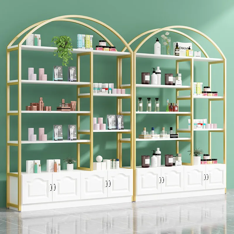 Cosmetics Beauty Salon Skin Care Barber Shop Product Display Cabinet Table Shelf Display Shelf Maternal