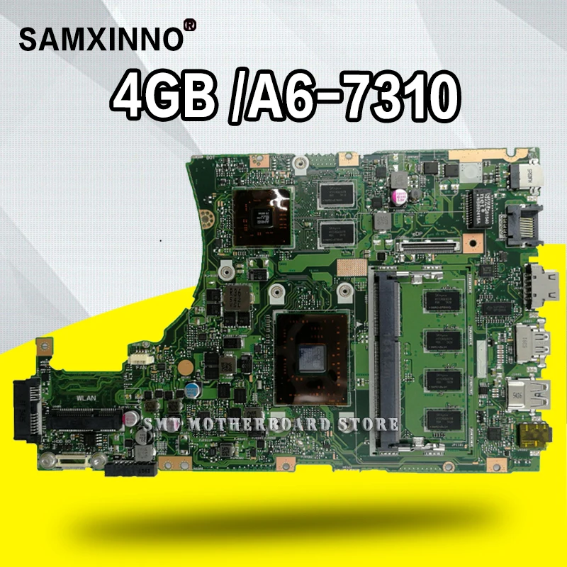 

Материнская плата для ноутбука ASUS ROG K455DG X455DG A10-8700P V2G 4 ГБ ОЗУ работает хорошо A454D K454D 100% протестировано, ОК