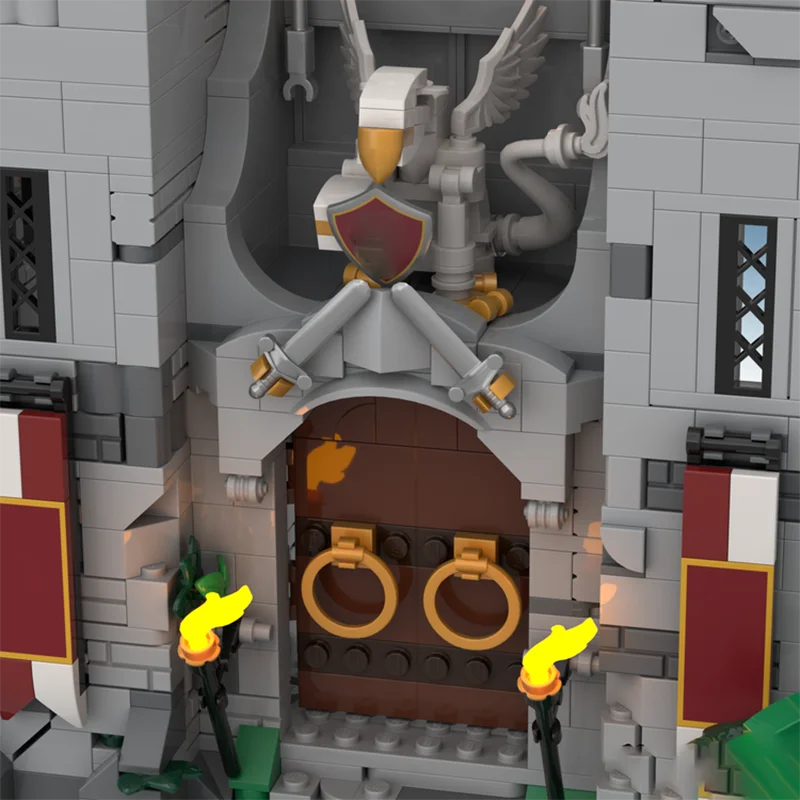 中世の城モデル Moc 組み立てブロック ジュエの城モデル テクノロジー モジュール式ブロック ギフト クリスマス おもちゃセット 組み立て