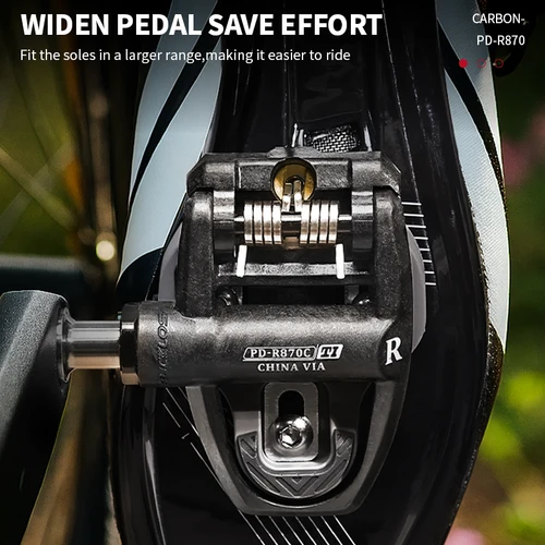 Imagen 2 del producto Pedales de bicicleta BUCKLOS para LOOK KEO, pedales automáticos para bicicleta de carretera, pedales autoblocantes ultraligeros de nailon y carbono para piezas de ciclismo Keo