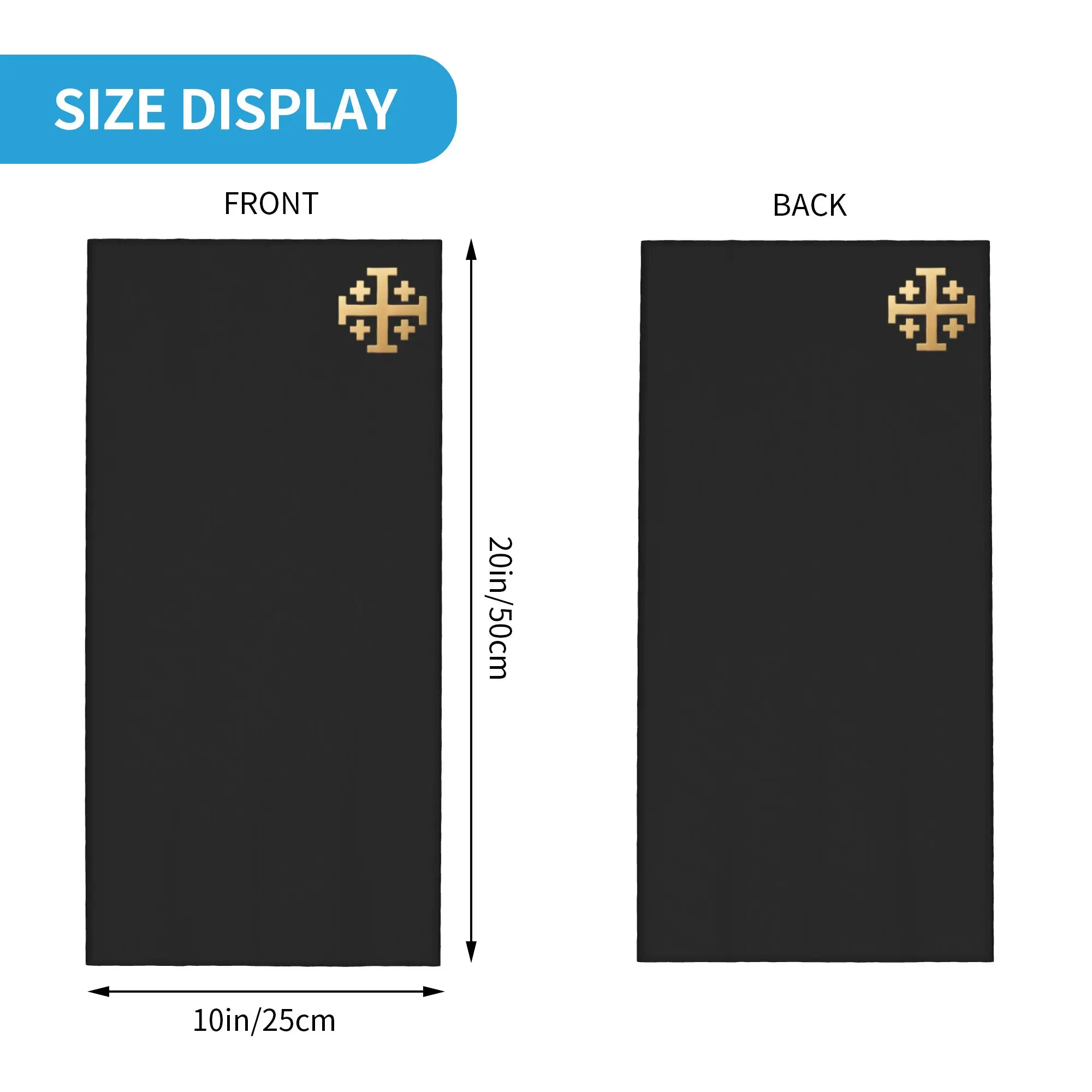 Knight Jerusalem Cross Christian Bandana Neck Cover Printed Templar Jesus Balaclavas Face Mask Scarf Headband Men Women Adult view 2