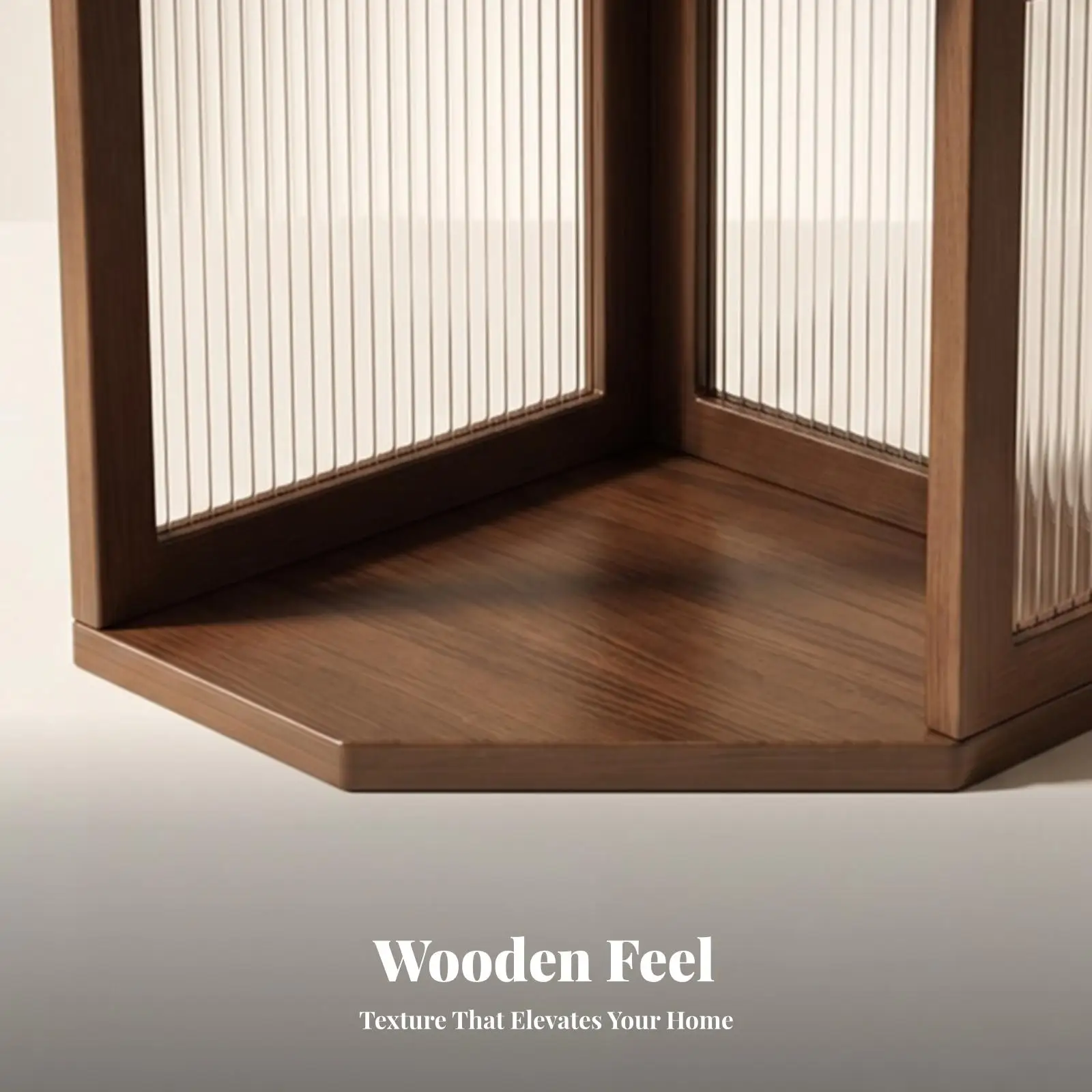 Desk Corner Shelf Wood Organizer for Small Items Modular Stackable Storage Shelf with Slatted Sides for Office Room Shelf