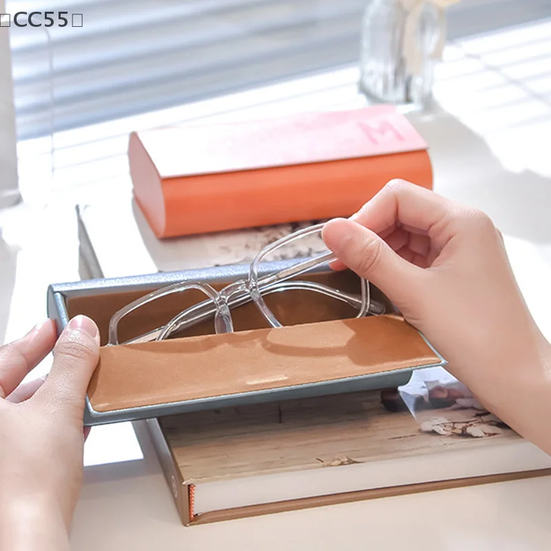 [-CC55] حافظة نظارات مزدوجة حافظة نظارات مزدوجة لزوجين حامل نظارات حافظة نظارات محمولة حافظة نظارات طبقة مزدوجة