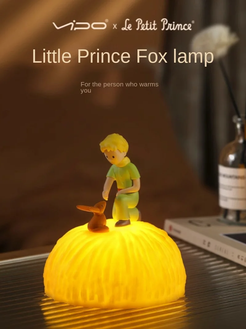 

The Little Prince Jointly Names the Surrounding Series of Lights Feeling the Atmosphere of the Little Night Light as a Birthday