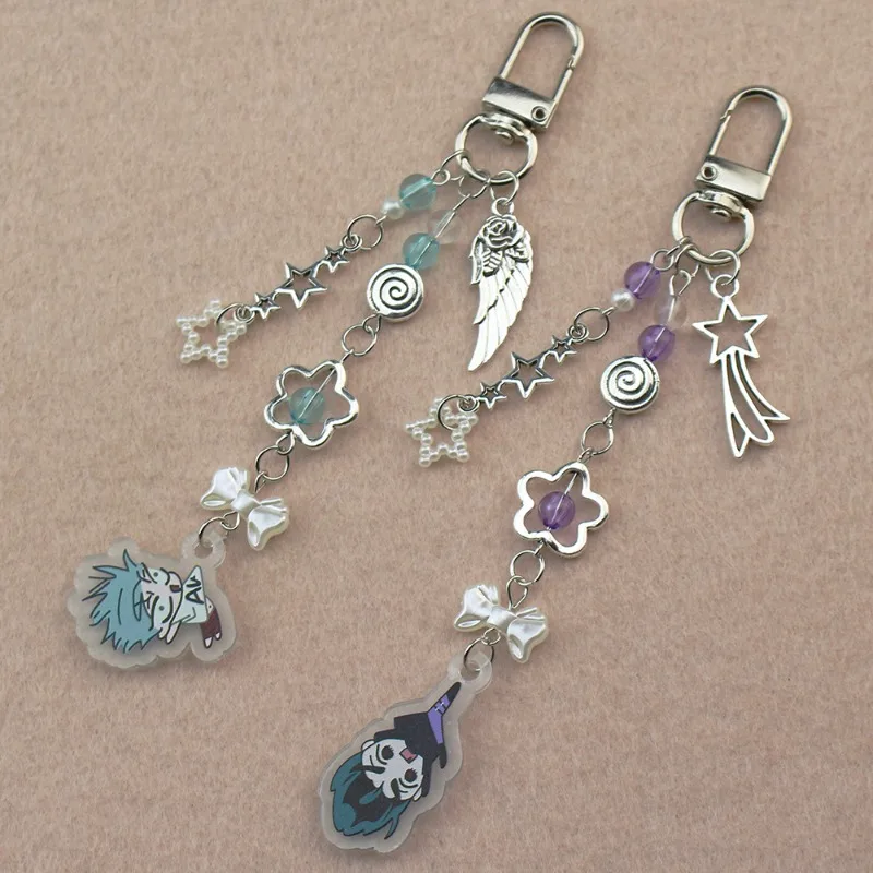 Anime ALIEN STAGE IVAN & TILL Cosplay Keychains Unisex Acrylic Bag Pendant Accessories Key Chain Keyrings Props Gift Jewelry New