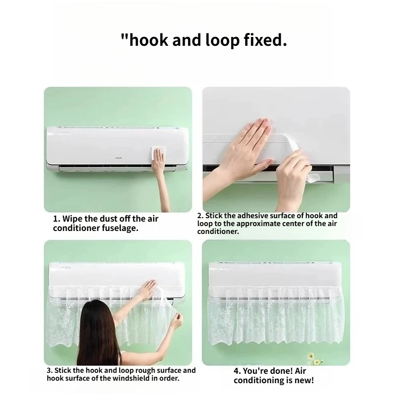 Air-conditioning Wind-proof and Direct-blowing Wind-proof Curtain Wall-mounted Universal Artifact Hook and Loop Self-adhesive