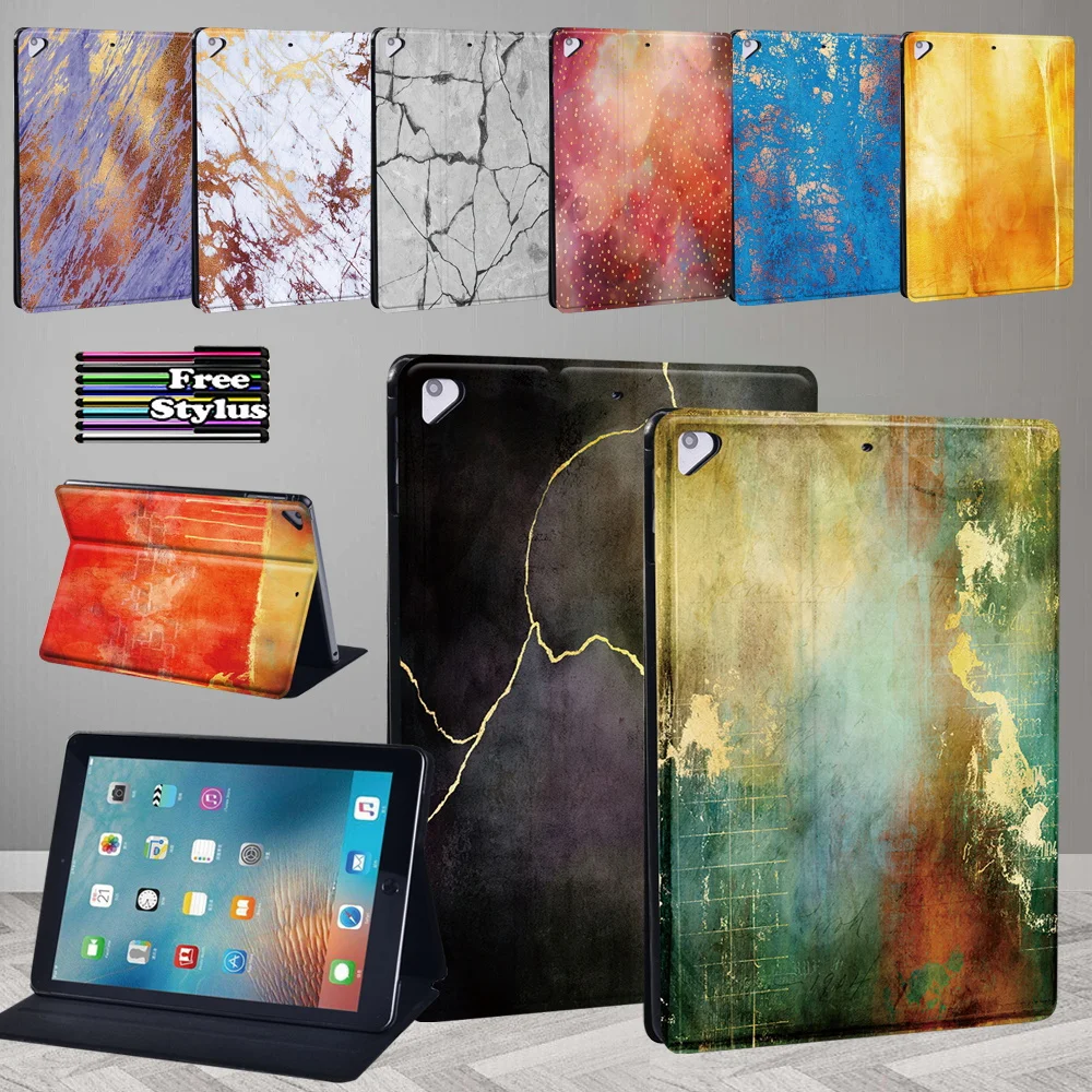 새로운 IPad Air 5 2022 태블릿 케이스 Apple IPad Air 1 2 9.7 "/Air 3 10.5"/Air 4 10.9 "Anti-fall Stand Pu 가죽 보호 커버