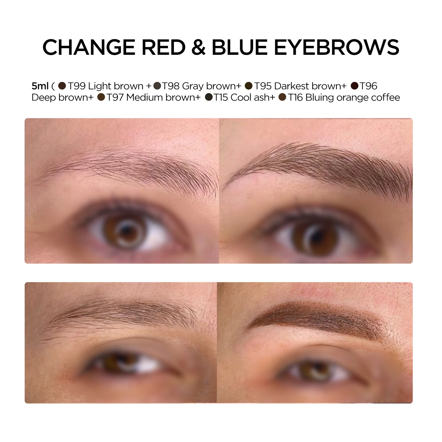 FAMISOO ماكياج الحبر أصباغ ماكياج دائم الحواجب الحناء المهنية PMU Microblading الحبر 5 مللي أحبار الوشم شبه الدائم