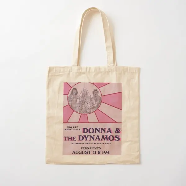 

Постер Donna And The Dynamos из хлопчатобумажной ткани, тканевый саквояж на плечо, складной Повседневный тоут для продуктов, дорожная сумка для женщин