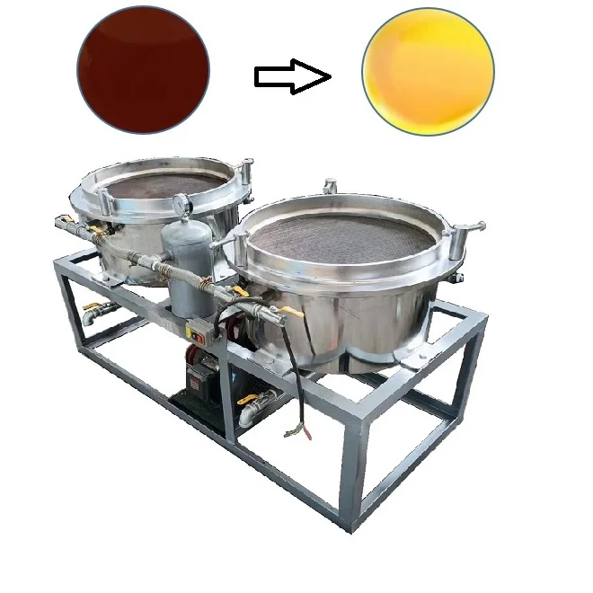Vacuum Cooking Edible Seed Vegetable Crude Oil Filter Machine with Cold Pressing Automatic Purification