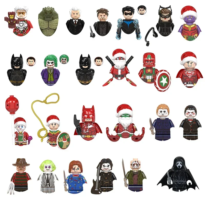 

Hot sale Building Blocks Hero Anime Bricks Dolls Toy Figures Assemble Blocks Children Gifts Marvel Christmas mini building block