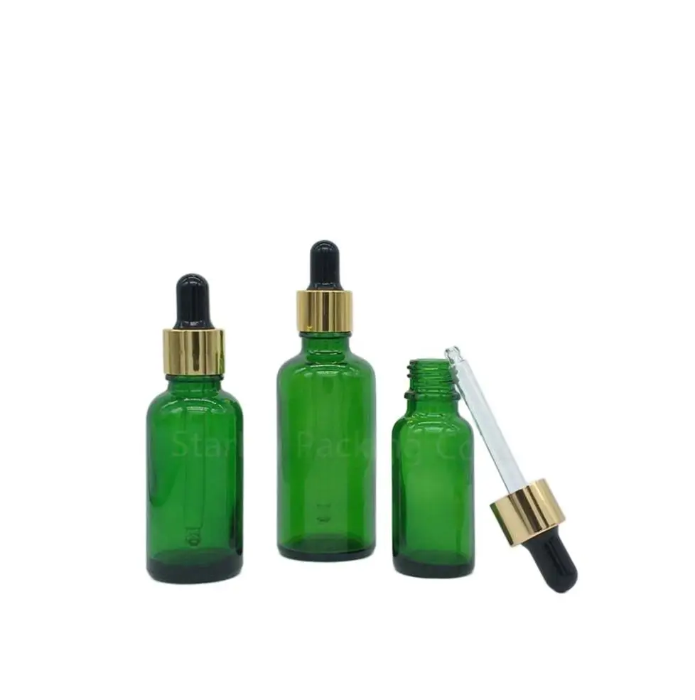 

12 шт., 5 мл, 10 мл, 15 мл, 20 мл, 30 мл, 50 мл, 100 мл реагентное капельница для глаз, зеленая стеклянная пипетка для ароматерапии, многоразовая бутылка