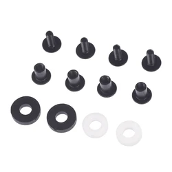 6 Sets Screw Black Steel Short Post Chicago Screw Set Cross Head Perfect for DIY Kydex