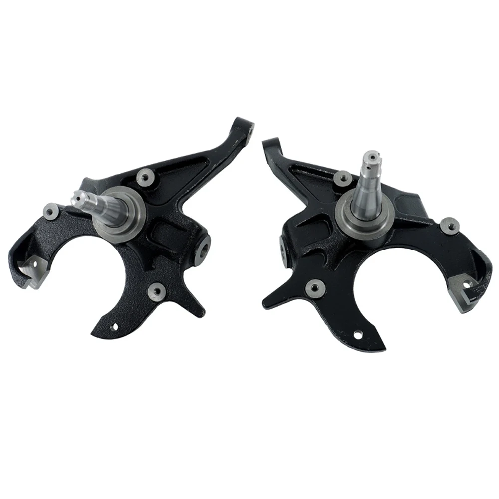 Pair 2" Drop Spindle Front For Chevrolet Chevy S10 GM GMC Sonoma Jimmy S15 Pickup 2WD LS 2.2L 4.3L 4.8L V6 GAS 82-04 HP118905 view 2