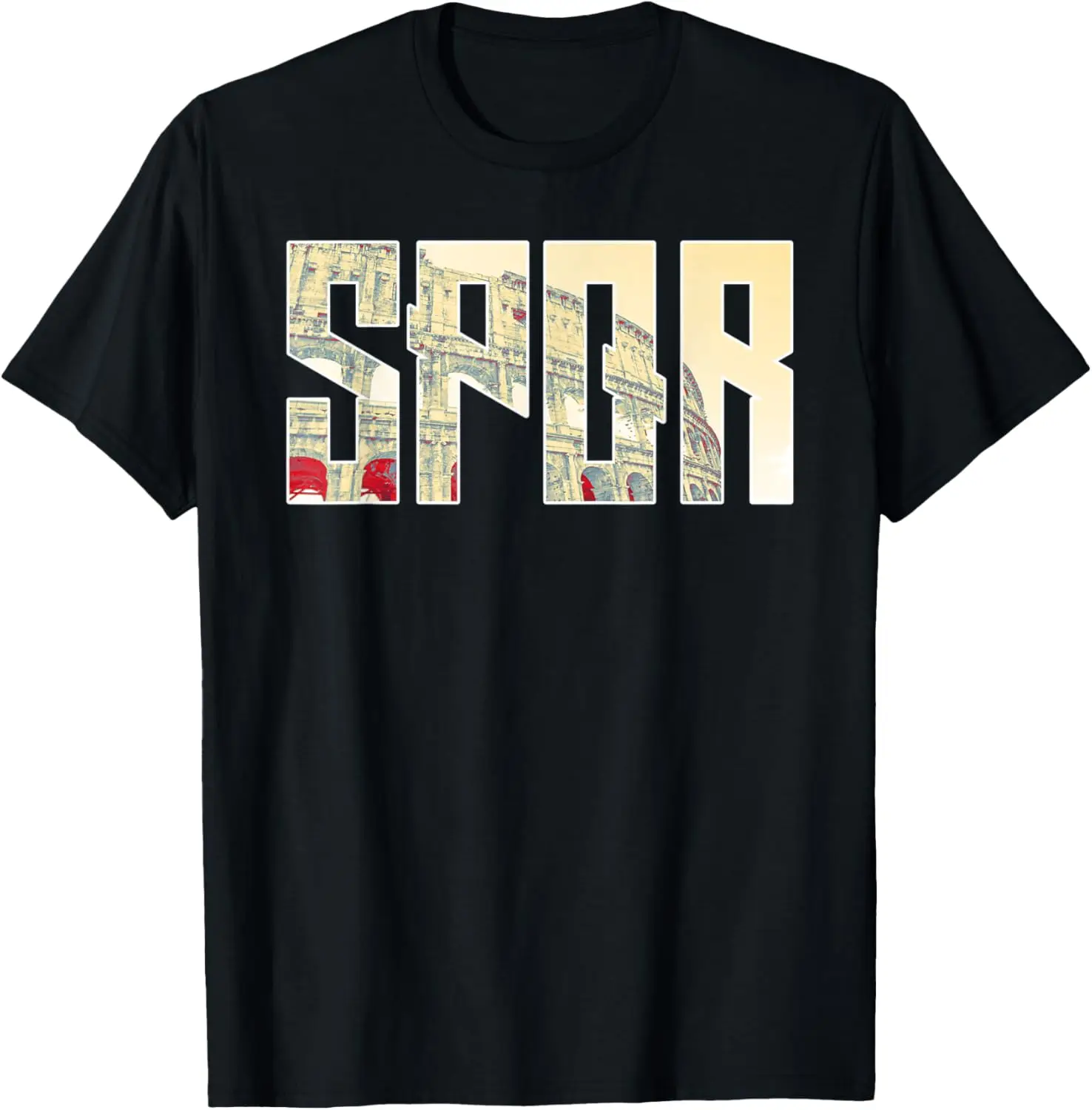 SPQR Rome Italy Tee Shirt Italian Travel Souvenir Tee Shirt