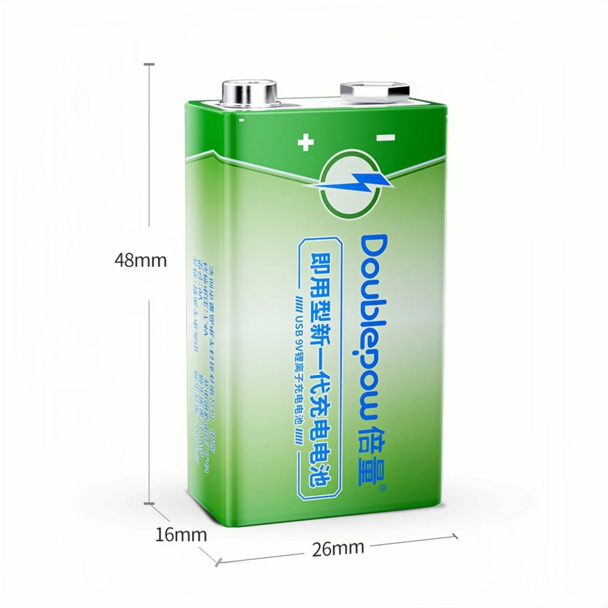 8 SZTUK Akumulatorów 9V 3700mWh 6LR61 USB Litowo-jonowych do Multimetru, Czujnika Dymu, Kuchenki Gazowej, Instrumentacji Przemysłowej