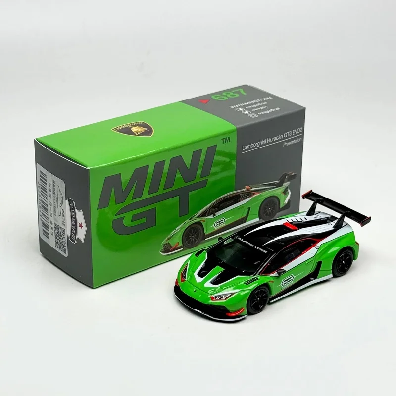 1-64-687-lamborghini-huracan-gt3-evo2-alloy-die-cast-miniature-model-adult-decorationboy-toychildren's-holiday-gift