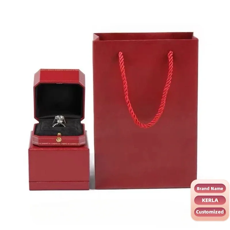 Customized KERLA Band Name Jewelry Packge Case Ring Roman Digital Necklace Love Bracelet Octagonal Storage Red Watch Box 904L