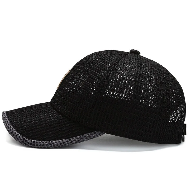 Fashionable Summer Breathable Baseball Cap Unisex Quick-Drying Mesh Adjustable Outdoor Caps Sports Golf Sunscreen Hat