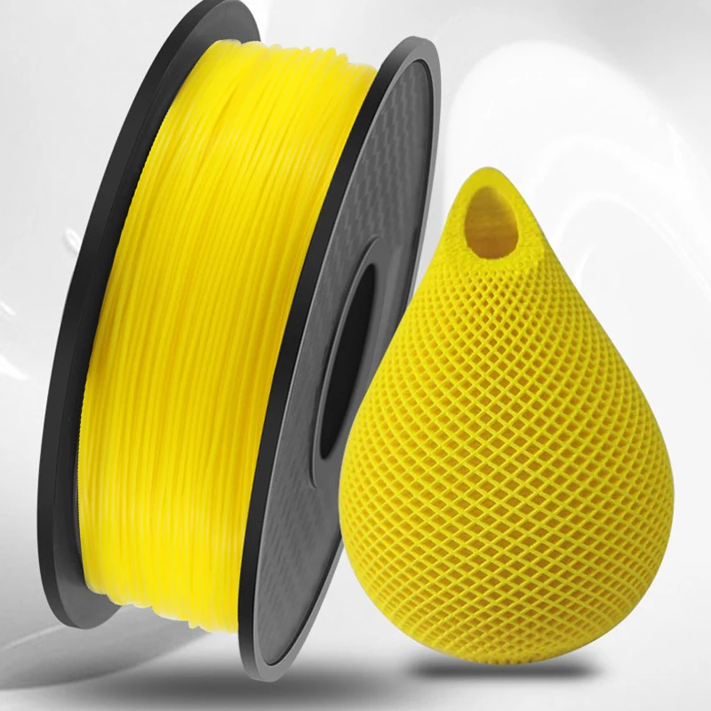 TPU 3D Printer Filament 1.75mm 1KG DIY Plastic Printing Filament Rubber Material For 3D Printing