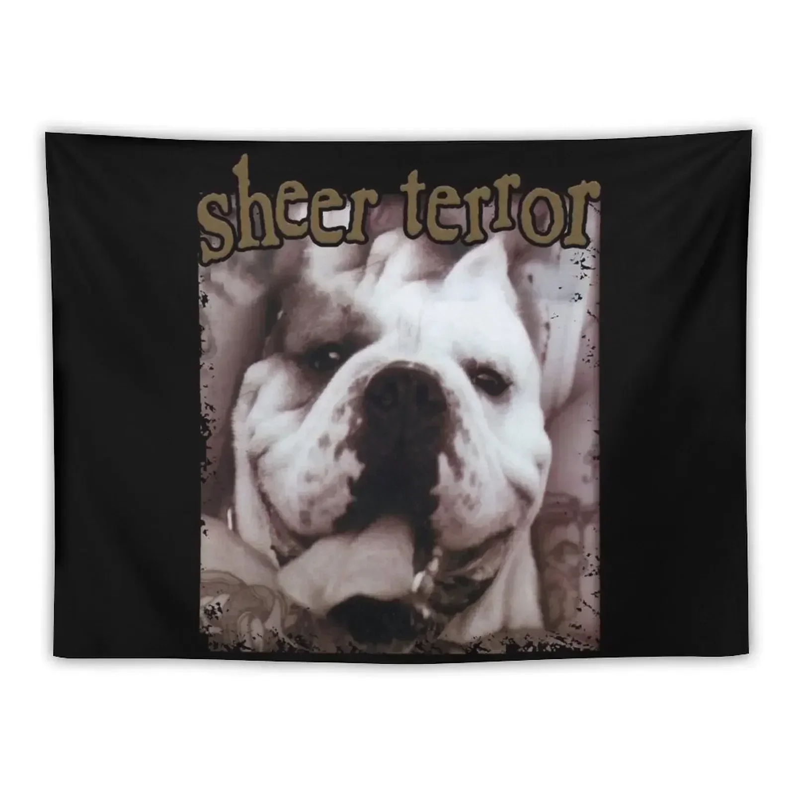 

Sheer Terror Buldog Tapestry Bedrooms Decor Cute Room Decor Tapestry