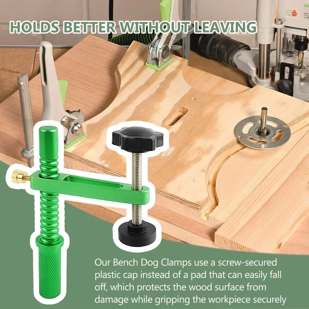 

Quick Ratchets 19/20mm Bench Dog Clamp Quick Release Heavy Duty Workbench Clamp DIY Precision Quick Acting Dog Clamp Woodworking