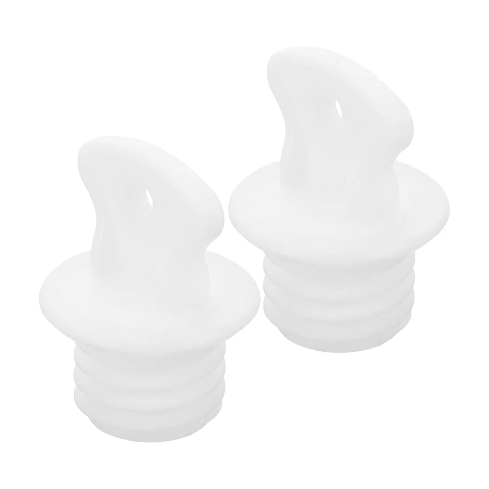 2 Pcs Replacement Small Stoppers Hot Water Bottle Lid Lids Bag Plugs Rubber for Sack Miss