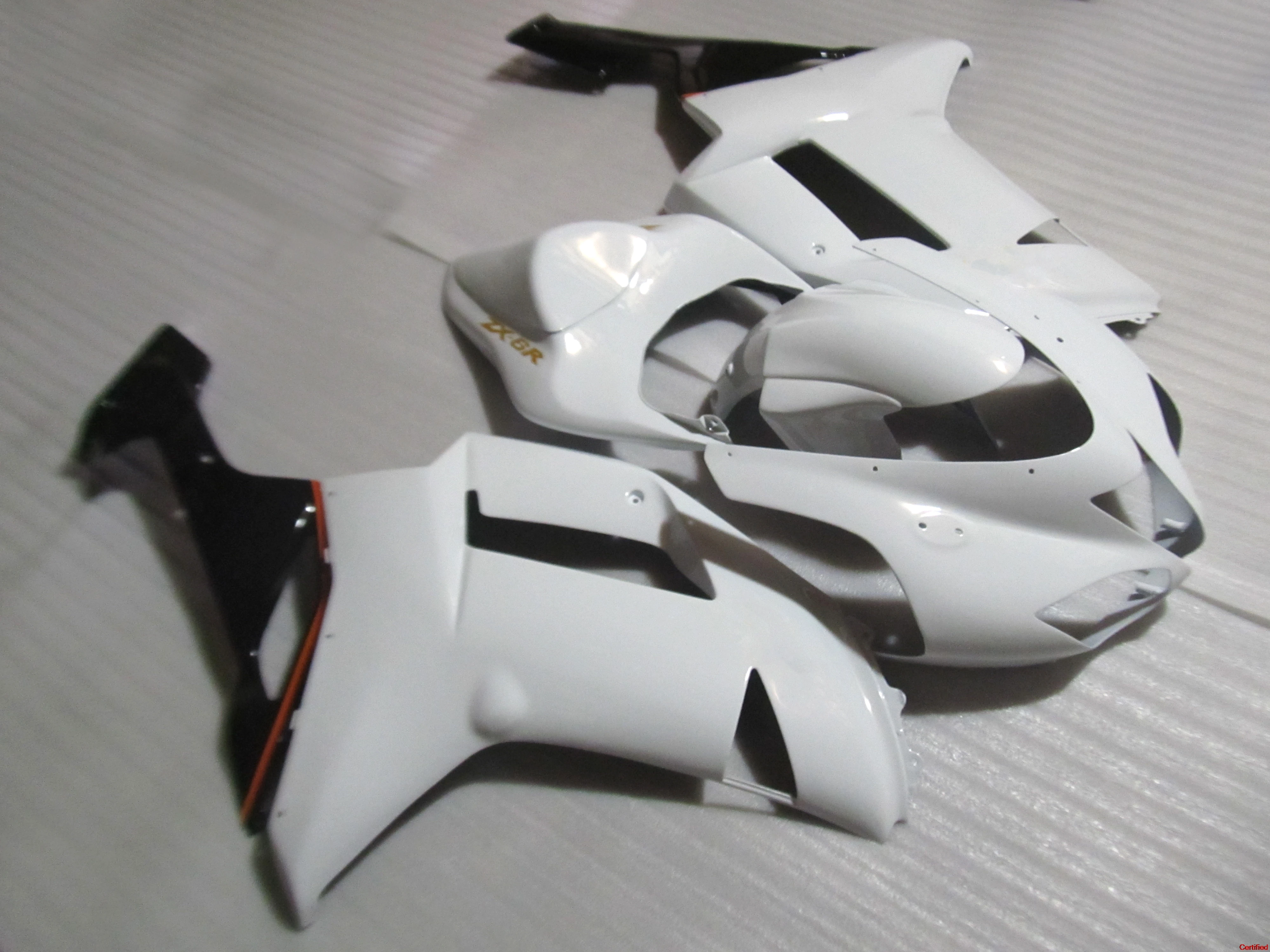 

Plastic set Fairing kit for Kawasaki Ninja ZX6R 2007 2008 year 07 08 fairings set gloss white