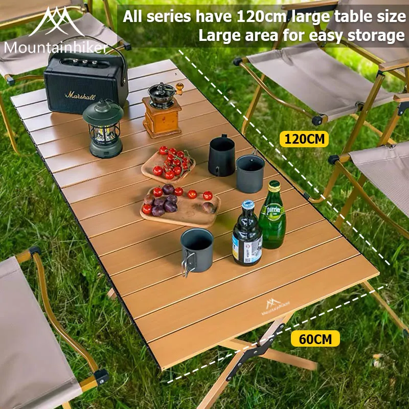 Mountainhiker Outdoor Folding Table Portable Egg Roll Table Picnic Camping Table Car Mounted Rent House Picnic Table Complime