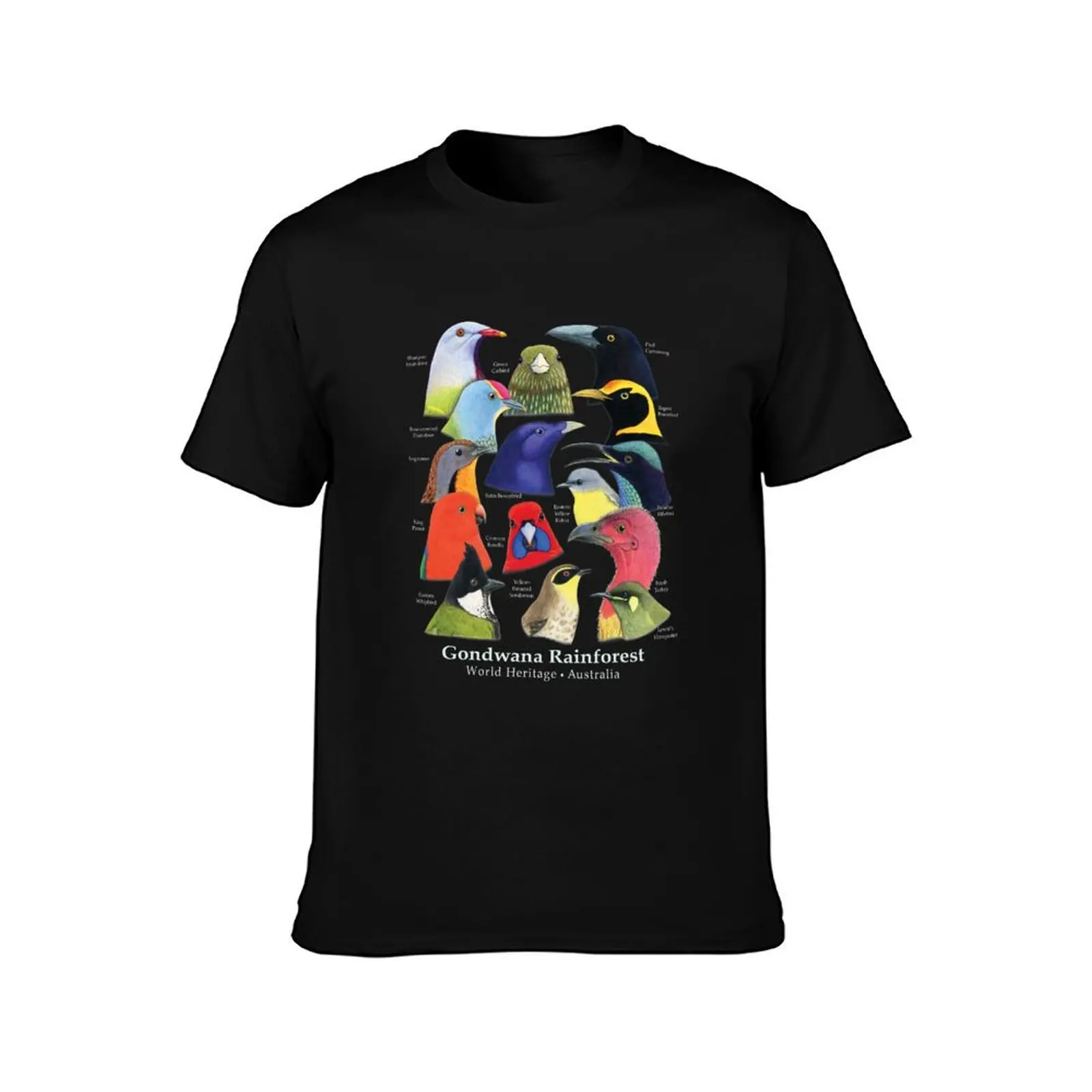 Gondwana Rainforest Birds of Australia - Raising funds for BirdLife Australia T-Shirt Halloween Casual T-Shirt