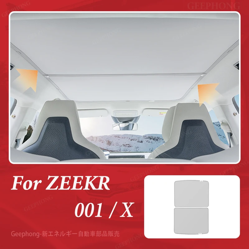 

For 2021-25 Geely ZEEKR X 001 Car accessories Canopy sunshade skylight insulation block top sun protection interior decoration