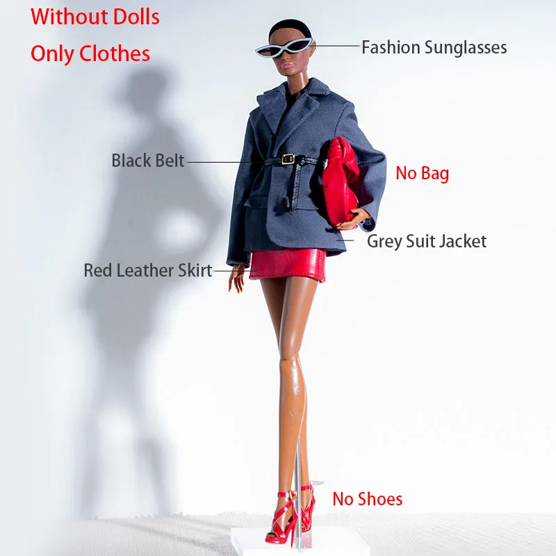 2025 New Fashion Supermodel Clothes Set Fashion Cool Series European City Girl Clothes Suit 30cm Doll Daily Dress Up For FR BJD