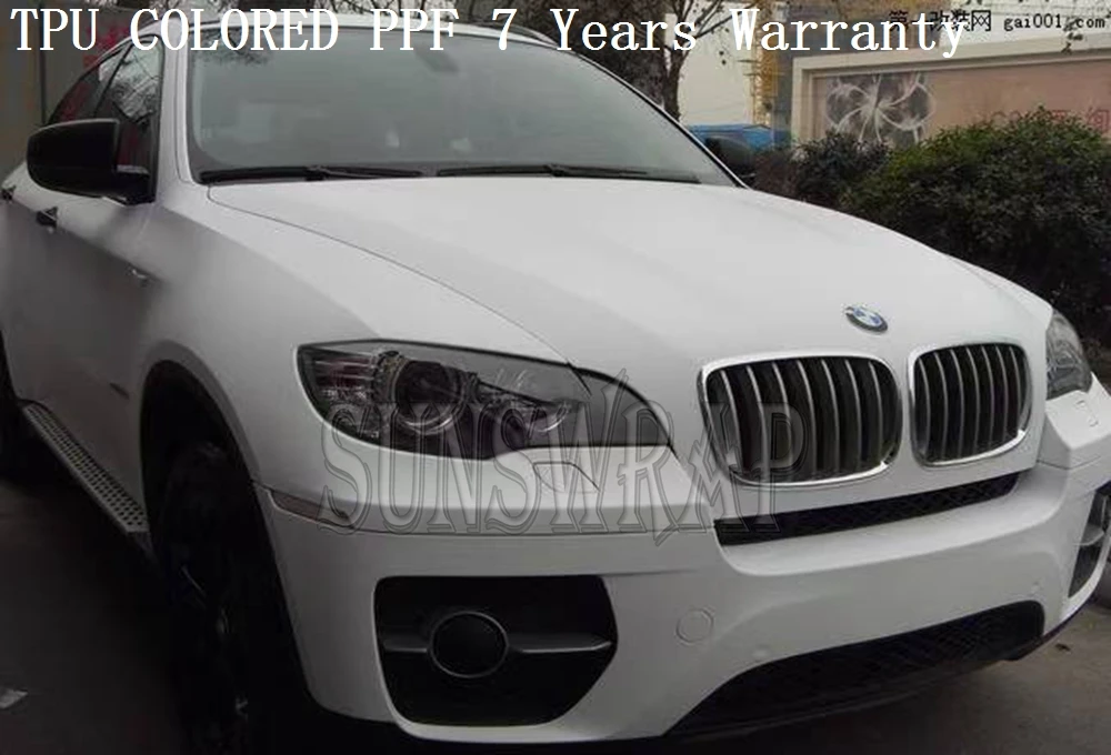 

Matte White TPU PPF Paint Protection Film Self-Healing Scratch Guard High Tensile Strength for Cars Airplanes Yachts 5x52ft/roll