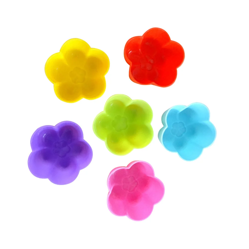 

24pcs Silicone Cake Molds Food Grade Non Toxic Reusable Heat Resistant Cupcake Liners Pudding Chocolate Baking Pan Oven Safe