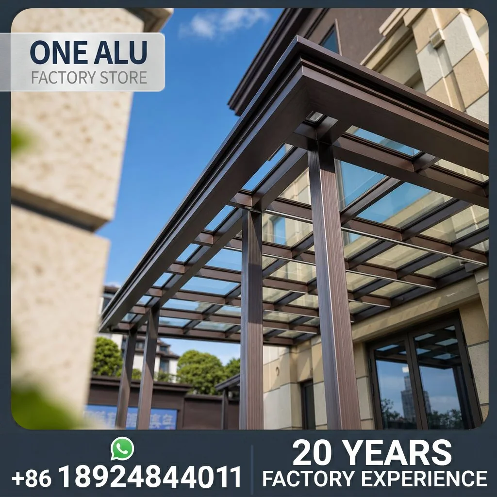 Flat Roof Sunhouse, Modern Aluminum Frame Sunroom for Villa Backyard, Waterproof Outdoor Glass Structure.