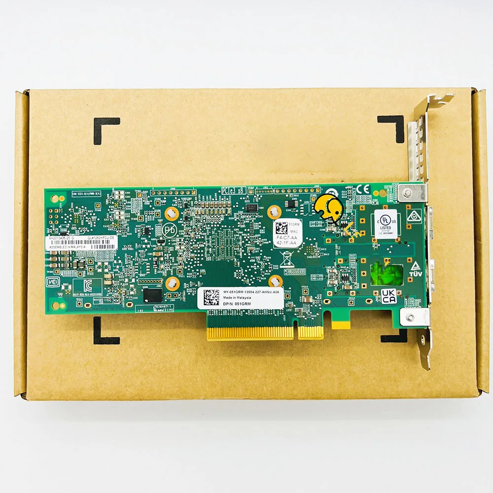 

QLogic QL41262HFCU-DE QL41262 10G 25Gsfp28 Network Card 51GRM 051GRM 0415DK 415DK SFP28