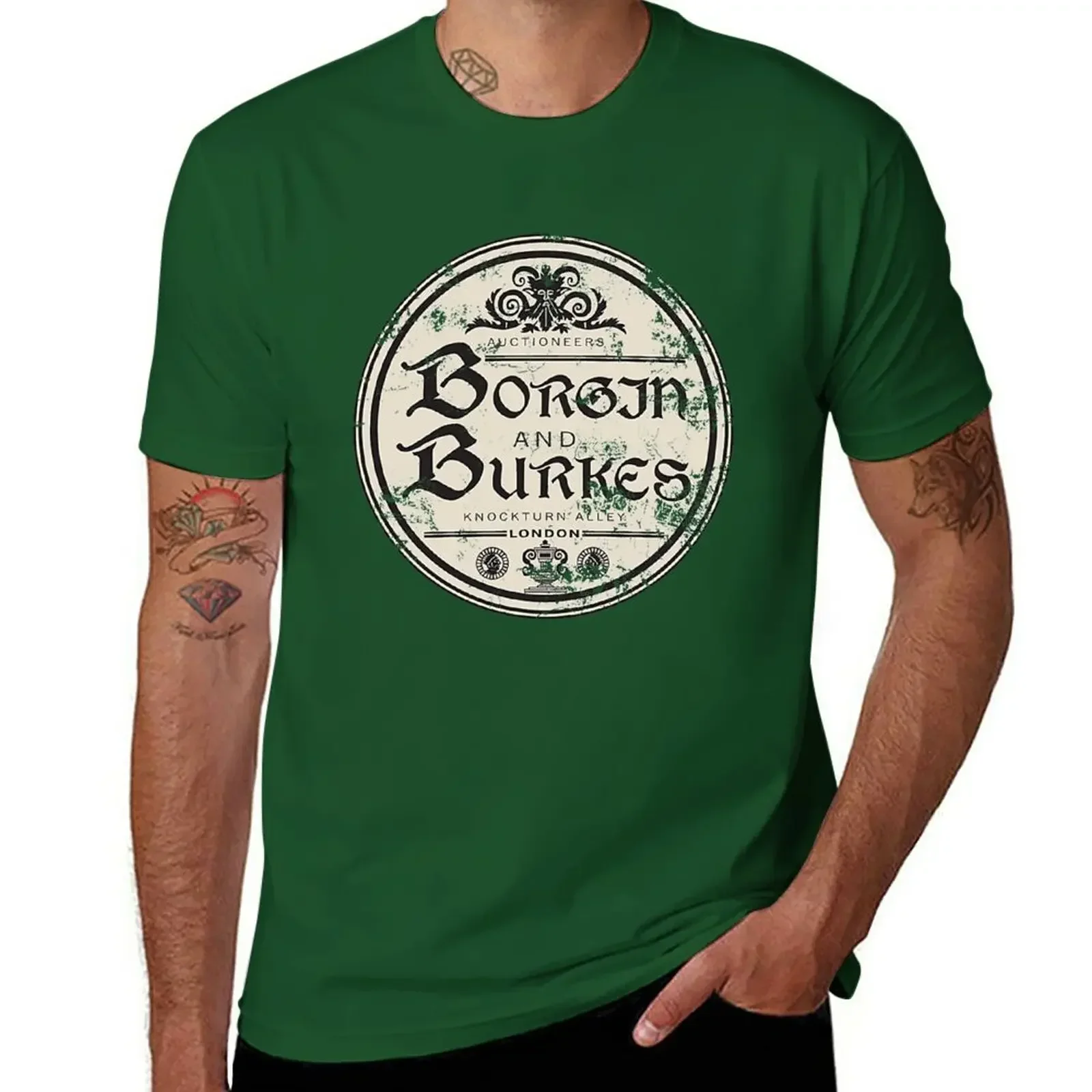 Borgin and Burkes T-Shirt Aesthetic clothing vintage clothes plus size tops mens cotton t shirts