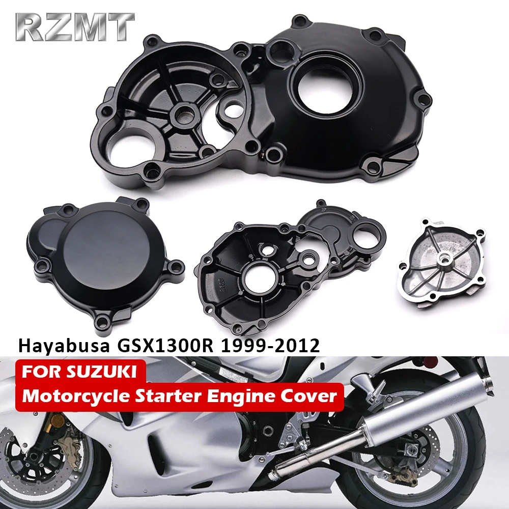 

Motorcycle Right Aluminum Crankcase Engine Stator Cover Fit For Suzuki Hayabusa GSX1300R 1999-2012 2010 2011