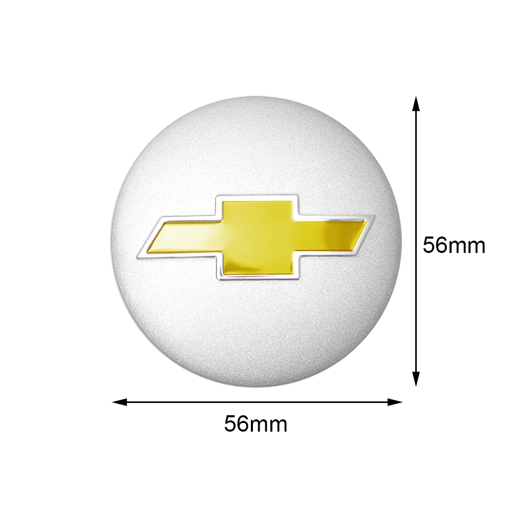 자동차 휠 센터 타이어 먼지 커버 스티커, 쉐보레 라세티 코발트 트랙스 임팔라 에피카 아베오 볼트 자동차 액세서리, 56mm