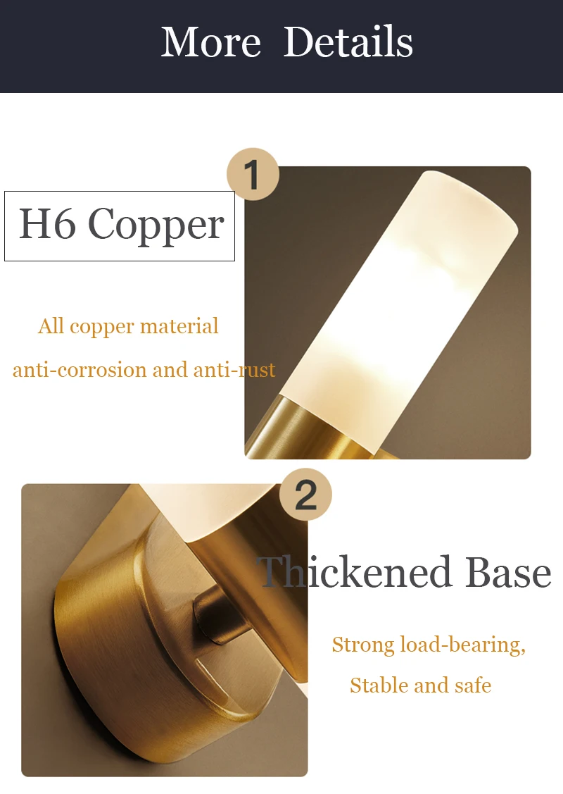 Modern LED Wall Lamp Stylish Gold Pipe Acrylic for Living Room Hotel Bathroom Corridor Bedroom Sconces Light Fixture 21/42CM