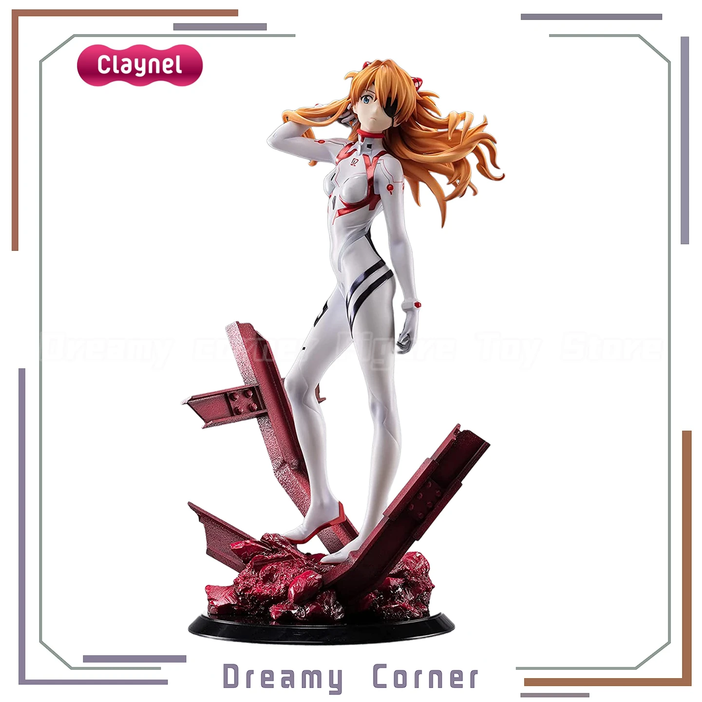 

【In Stock】Claynel EVA Shikinami Asuka Langrey Last Mission 1/7 Anime Figure Model