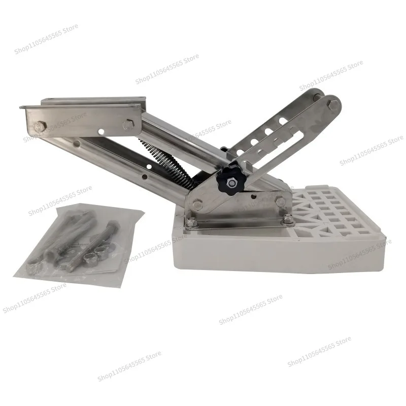 For Stainless Steel Motor Bracket with Five Adjustable Gears, Hardware Accessories for Marine Yachts
