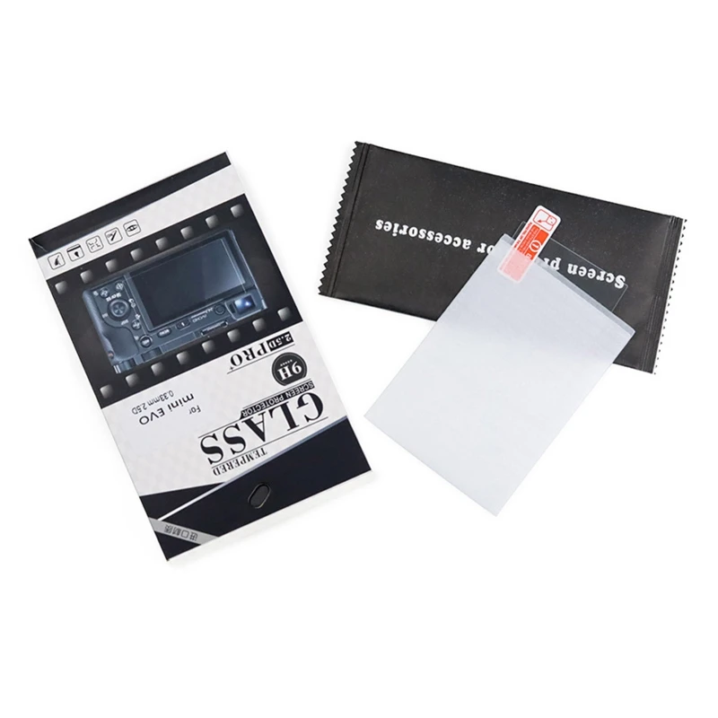 Capa protetora vidro temperado para tela LCD da câmera Fujifilmm Mini EVO