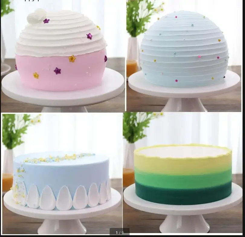 Embryo Cake Model Silicone Birthday Cartoon Window Display Samples Simulation Cakes Shop Decorating Fake