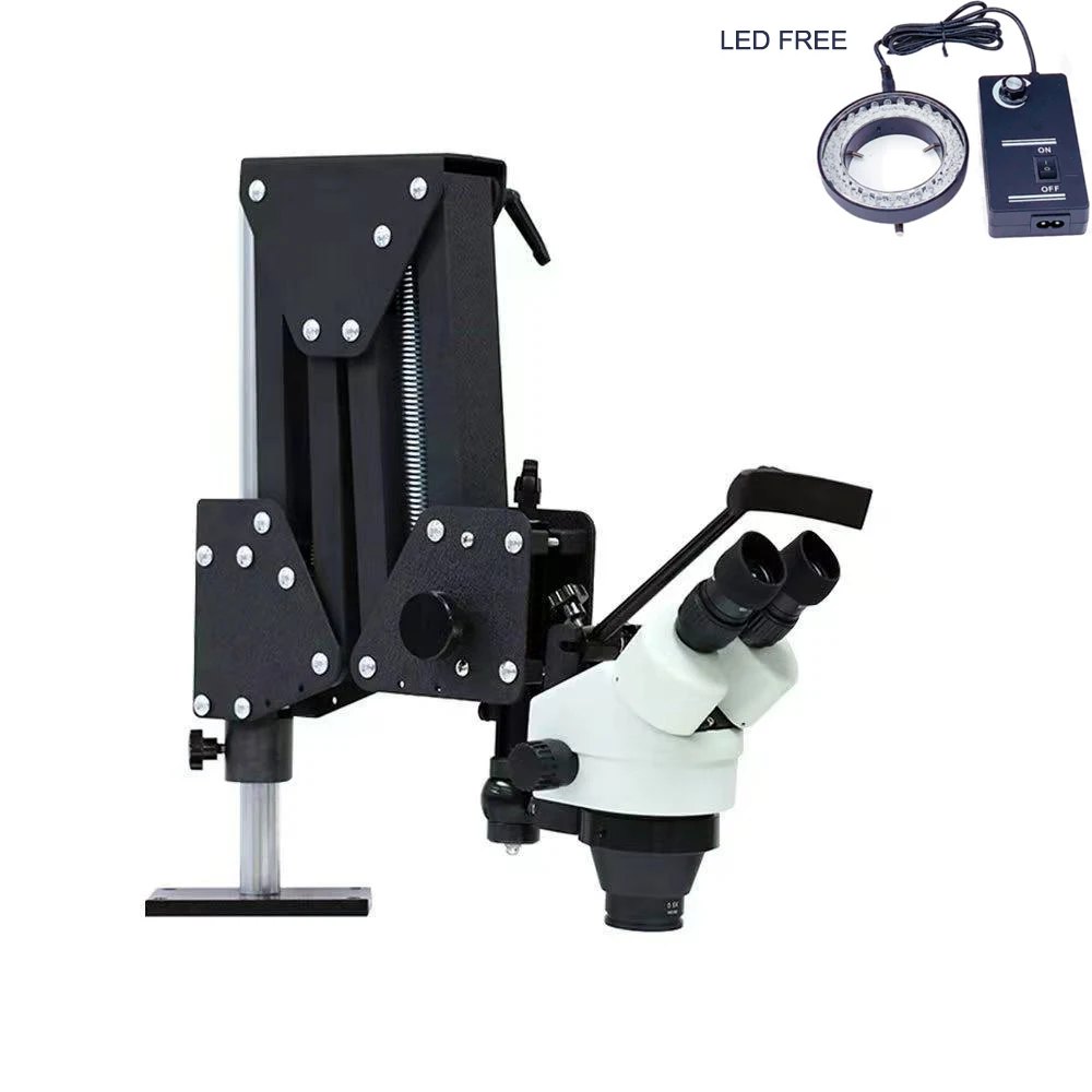 Jewelry Optical Tools Super Clear Microscope with magnifier Stand Diamond Setting Includes LED Light Source