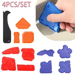 4Pcs Caulking Tool Kit Silicone Joint Sealant Spreader Spatula Scraper Edge Repair Tools Floor Tile Edges Cleaner