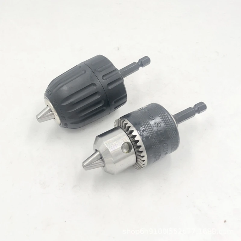 T21C Quick Changing High Durability Drill Chucks Adapter Converter Hexagonal Shank for Screwdriver and Drills 10mm Capacity